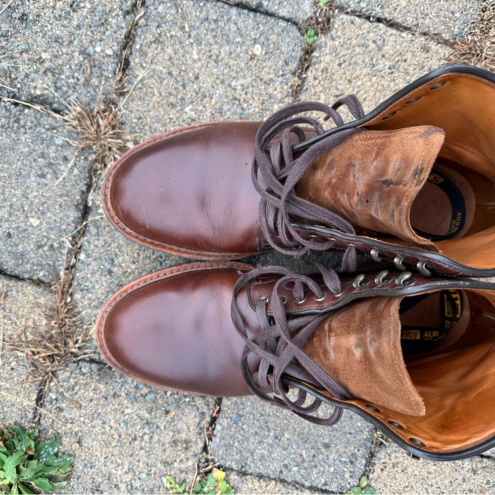 Allen Edmonds Higgins Mill Boots in Horween brown chromexcel leather - Picture 3 of 7